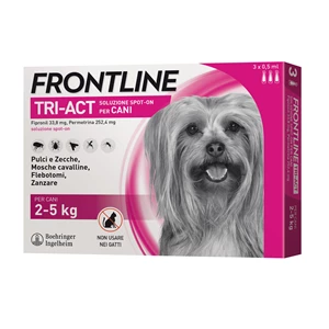 Frontline tri-act per cani da 2 a 5 kg
